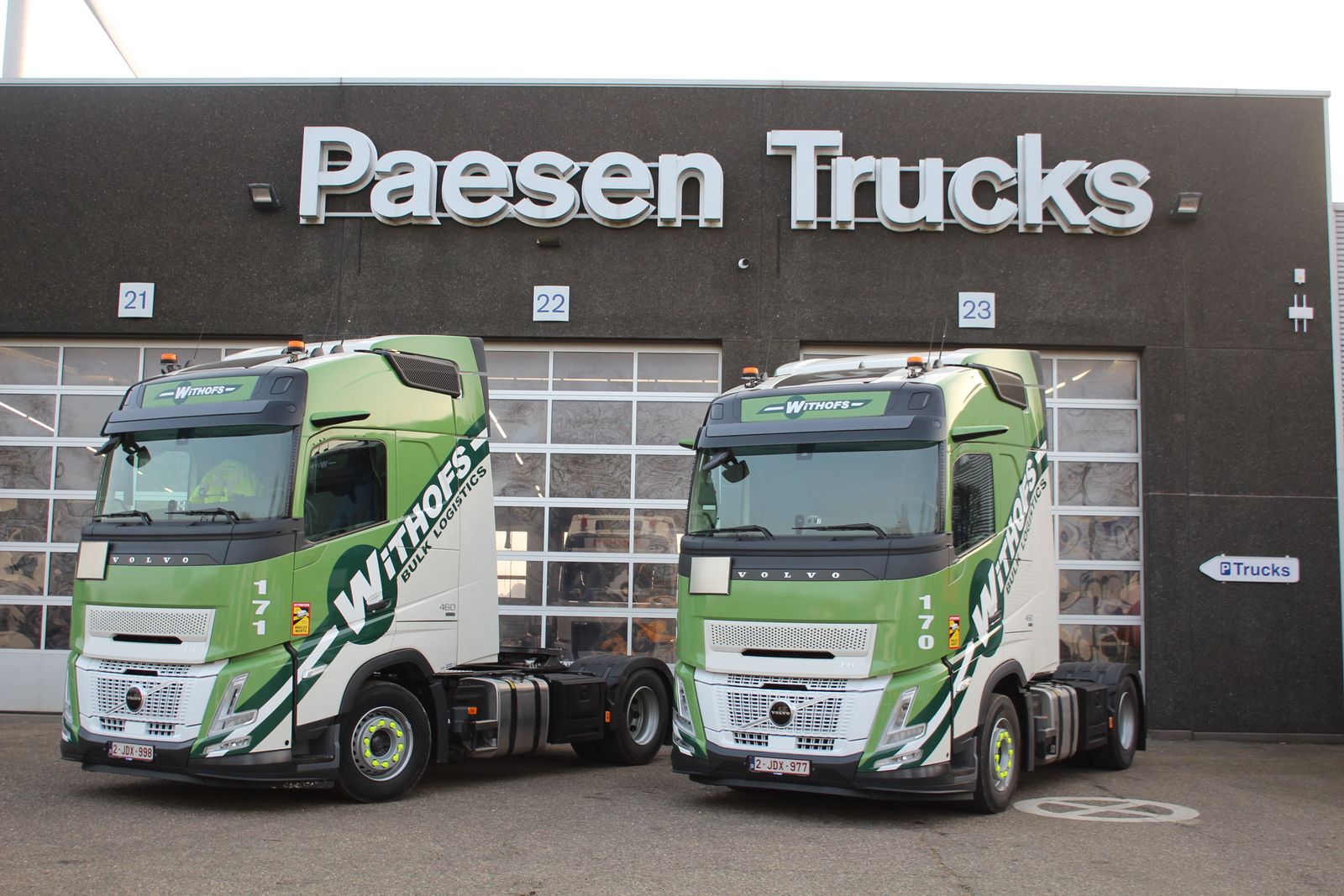 2 FH460 4X2 Aero trekkers voor Withofs Bulk Logistics